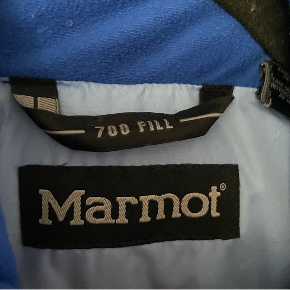 Marmot Down Puffer Jacket 700 Fill Blue Packable Quilted Women's Sz M B29 - Picture 3 of 14